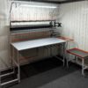Kompletne stanowisko do pakowania 160x80 / Oświetlenie LED 2x18W / Wieszak na foliopaki - obrazek 2